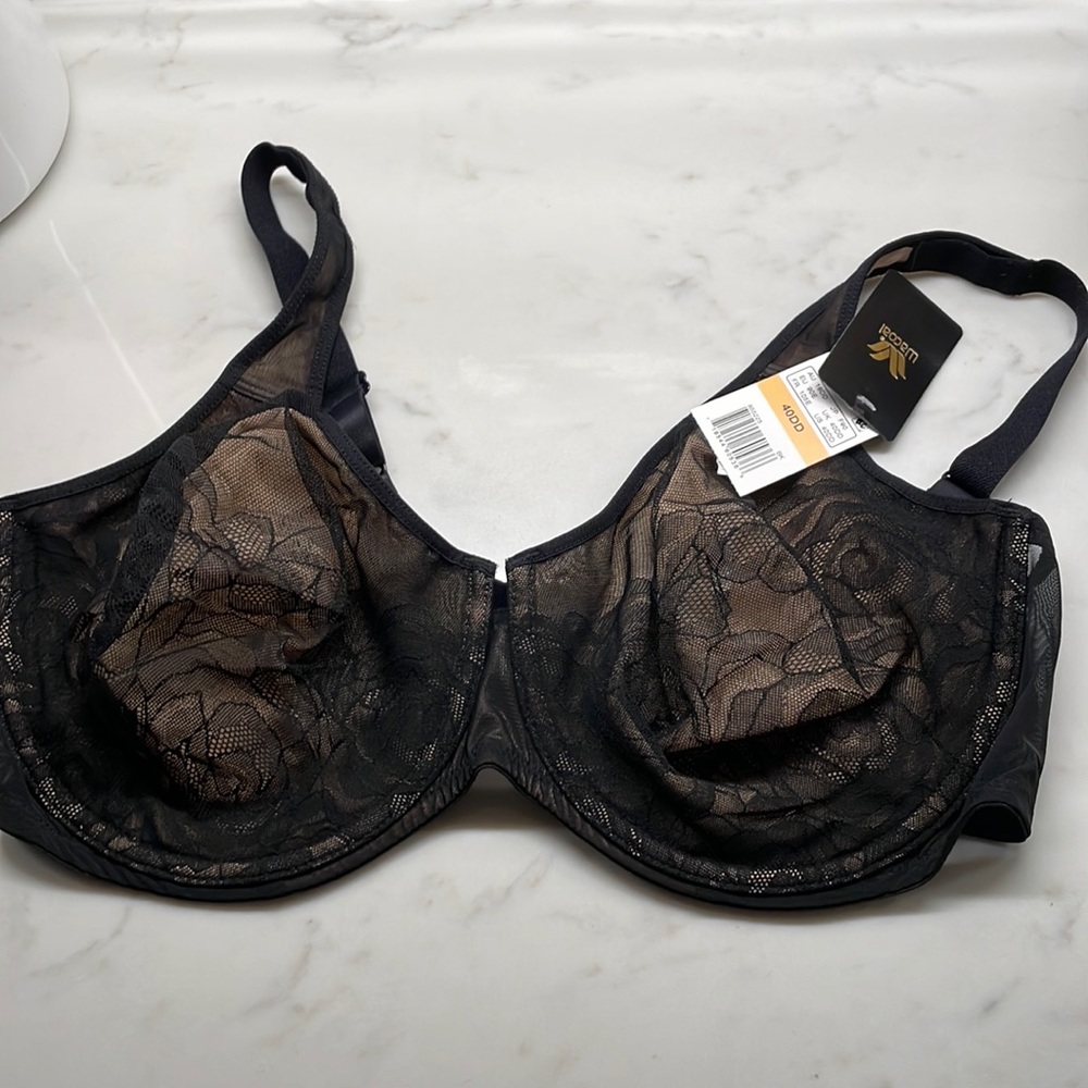 Wacoal 40DD Stark Beauty Bra, black
